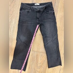 Zara Charcoal Gray Denim Pants